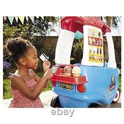 Cozy Ice Cream Truck, Coupe Ride On Car, Kid and Parent Large Multicolored
