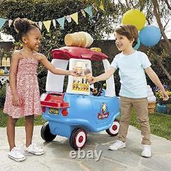 Cozy Ice Cream Truck, Coupe Ride On Car, Kid and Parent Large Multicolored