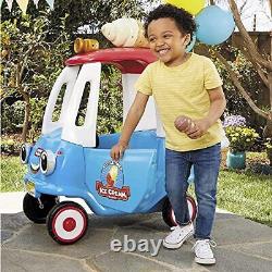 Cozy Ice Cream Truck, Coupe Ride On Car, Kid and Parent Large Multicolored