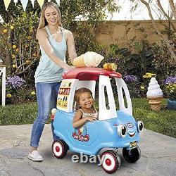 Cozy Ice Cream Truck, Coupe Ride On Car, Kid and Parent Large Multicolored