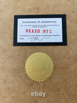 DEATH NYC Hand Signed LARGE Print Framed 16x20in COA ICE CREAM LOUIS VUIT & $$