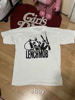 Da Lench Mob ICE CUBE Amerikkkas Most Wanted 1992 2-Sided T-Shirt Size L Rap Tee