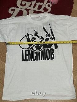 Da Lench Mob ICE CUBE Amerikkkas Most Wanted 1992 2-Sided T-Shirt Size L Rap Tee
