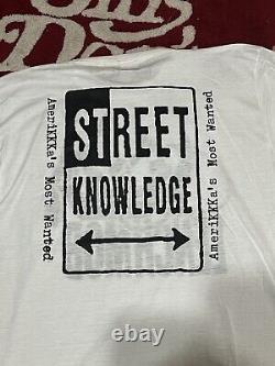 Da Lench Mob ICE CUBE Amerikkkas Most Wanted 1992 2-Sided T-Shirt Size L Rap Tee