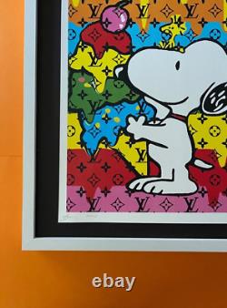 Death NYC LG Framed 16x20in Pop Art Original Certified / Snoopy LV Ice Cream 2