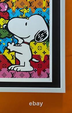 Death NYC LG Framed 16x20in Pop Art Original Certified / Snoopy LV Ice Cream 2