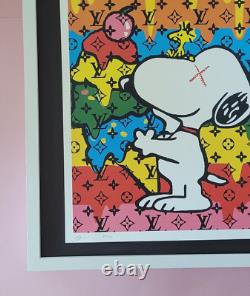 Death NYC Large Framed 16x20in Pop Art Certified SNOOPY CAMERON ICE CREAM #4
