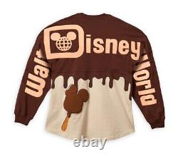 Disney Parks 2022 Chocolate Ice Cream Bar Mickey Ear Scented Spirit Jersey L
