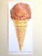 Don Nice Rare Vtg 1980 Ice Cream Cone Lithograph Print Pop Art Exhibition Poster