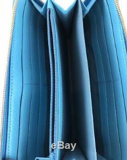 Dooney & Bourke Ice Cream Sno Cone Large Zip Around Wallet Clutch Wristlet NEW