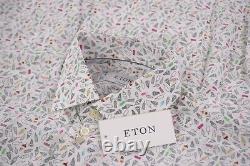 Eton NWT Dress / Sport Shirt Size 16 41 L Contemporary Multicolor Ice Cream