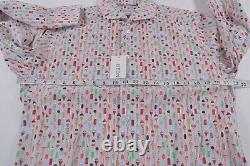 Eton NWT Dress / Sport Shirt Size 16.5 42 L Slim In Multicolor Ice Cream Print