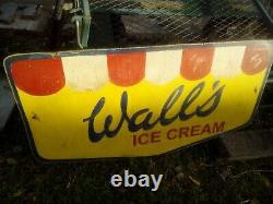 FAIRGROUND FUNFAIR large WALLS ICE CREAM WOOD SIGN