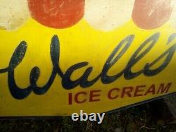 FAIRGROUND FUNFAIR large WALLS ICE CREAM WOOD SIGN