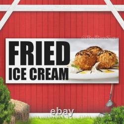 FRIED ICE CREAM deep fry wings meat slushies Indoor Outdoor Banner Sign