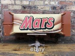 Fabulous Retro / Vintage Mars Bar Ice Cream Shop Advertising Sign, Large, 1990's