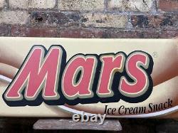 Fabulous Retro / Vintage Mars Bar Ice Cream Shop Advertising Sign, Large, 1990's