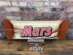 Fabulous Retro / Vintage Mars Bar Ice Cream Shop Advertising Sign, Large, 1990's