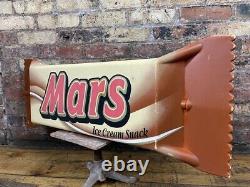 Fabulous Retro / Vintage Mars Bar Ice Cream Shop Advertising Sign, Large, 1990's