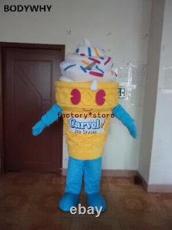 Fashionable Deluxe Ice Cream Mascot Costume Suits Cosplay Party Game Outfits Ad