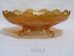 Fenton, Stag And Holly, Ice Cream Shape (ics) Large Footed Bowl 10