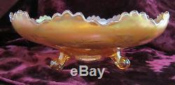 Fenton, Stag And Holly, Ice Cream Shape (ics) Large Footed Bowl 10