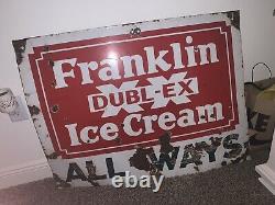 Franklin Ice Cream, Porcelain, large, authentic