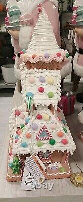 Gingerbread House LED Sugar Plum Dreams Light Up Christmas Decor Ice Cream20in