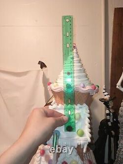Gingerbread House LED Sugar Plum Dreams Light Up Christmas Decor Ice Cream20in