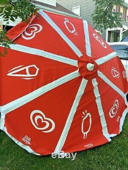 Good Humor Ice Cream Vintage Vendor Cart Patio Sun Shade 8 Large Beach Umbrella