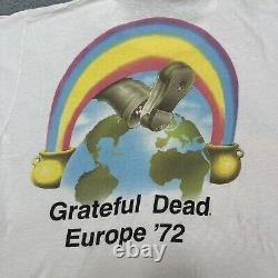 Grateful Dead Shirt Europe 1972 Single Stitch Ice Cream Kid Vintage 1990 Brockum