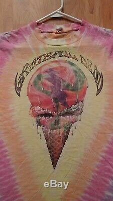 Grateful Dead Shirt T Shirt Vintage 1990 Chicago Ice Cream Brent Mydland size L