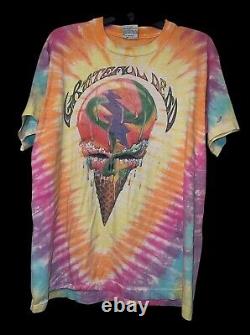 Grateful Dead Shirt T Shirt Vintage 1990 Chicago Ice Cream L