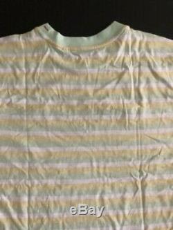 Guess x Asap Rocky Ice Cream & Cotton Candy Green/Yellow Striped T-Shirt Large