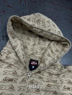 HUF x Ice Cream Running Dog Full Zip Hoodie Size 2XL NEW