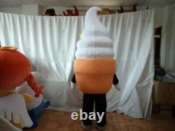 Halloween Ice Cream Mascot Costume Cosplay Party Dress Clothing Carnival