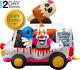 Halloween Inflatables 8Ft Clown Ice Cream Truck. Large Halloween Inflatable Out