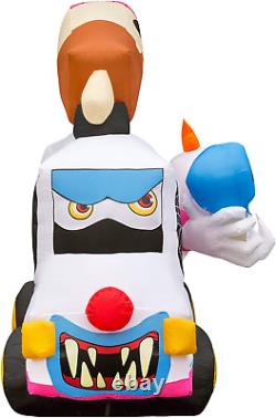 Halloween Inflatables Large 8 Ft Clown Ice Cream Truck Inflatable Outdoor Hall