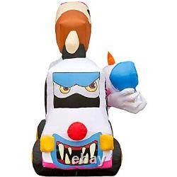 Halloween Inflatables Large 8 ft Clown Inflatable Outdoor Ice Cream Truck
