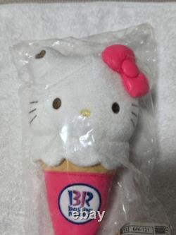 Hello Kitty Ice Cream Cone Plush Large Size Sanrio 31 Baskin-Robbins Mascot