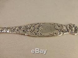 Heraldic-Whiting All Sterling Large Ice Cream Slice MONO T- 12-7/8