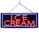 High Quality Large LED Window Signs ICE CREAM -13x32 LED-Factory (#2687)