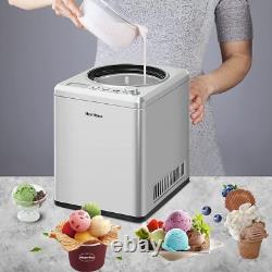 Homtone 2.64 QT Ice Cream Maker, No pre-Freezing & Large Capacity Automatic, NEW