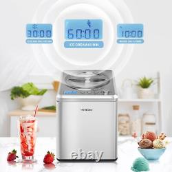 Homtone 2.64 QT Ice Cream Maker, No pre-Freezing & Large Capacity Automatic, NEW