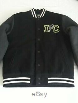 ICECREAM/BBC GREY/black WOOL MEN'S VARSITY JACKET IN SIZE large RARE