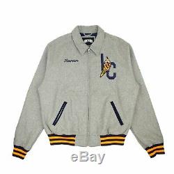 ICECREAM Copper Varsity Jacket 491-9401 Heather Grey Brand New Withtags BBC