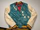 ICE CREAM Jacket Retro Varsity Limited Edition (TEAL Version) Running Dog