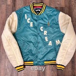 ICE CREAM Jacket Retro Varsity Limited Edition (TEAL Version) Running Dog