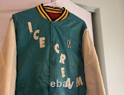 ICE CREAM Jacket Retro Varsity Limited Edition (TEAL Version) Running Dog