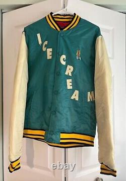 ICE CREAM Jacket Retro Varsity Limited Edition (TEAL Version) Running Dog